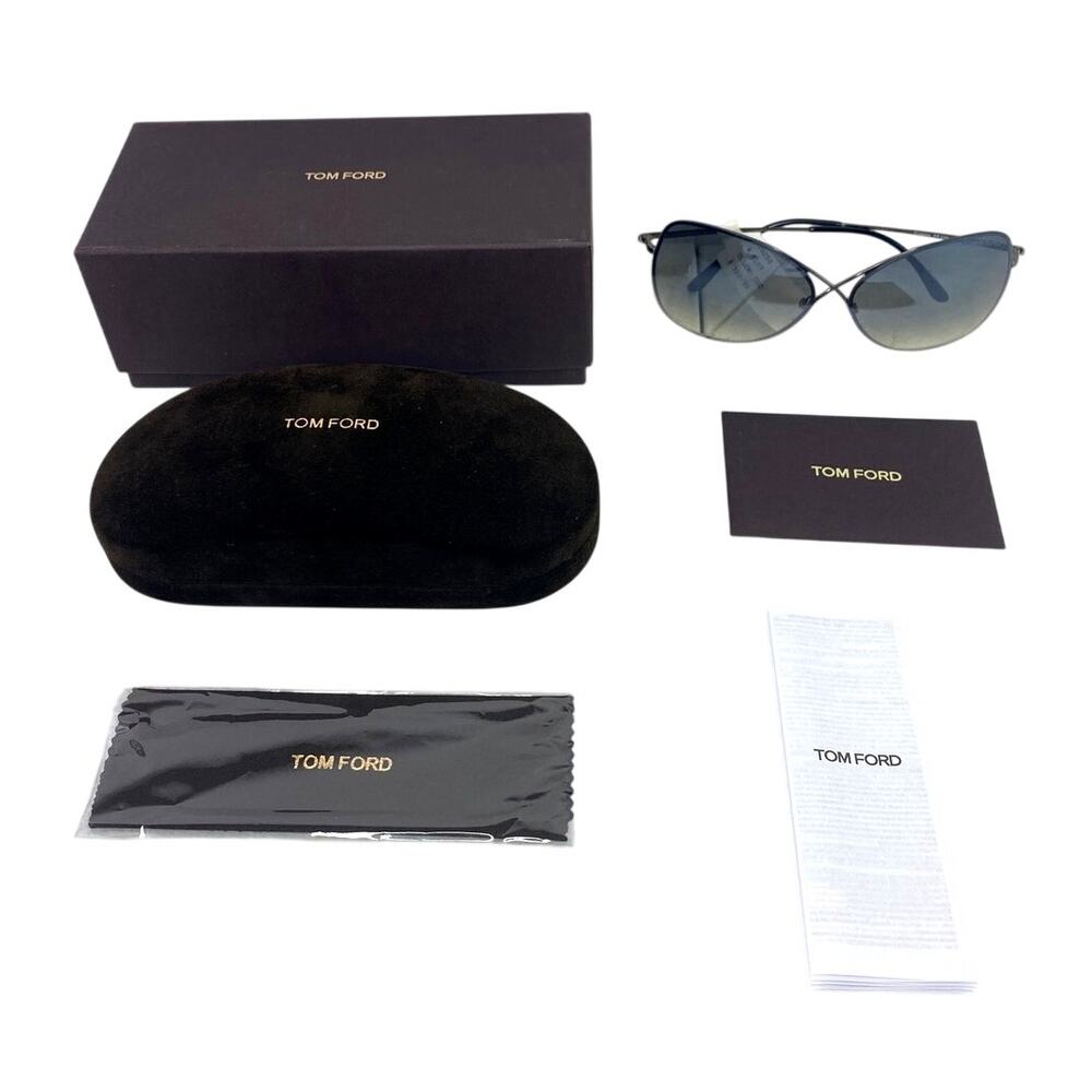 Tom Ford TF-250 08C Colette Womens Silver Sunglasses with Case Brand New